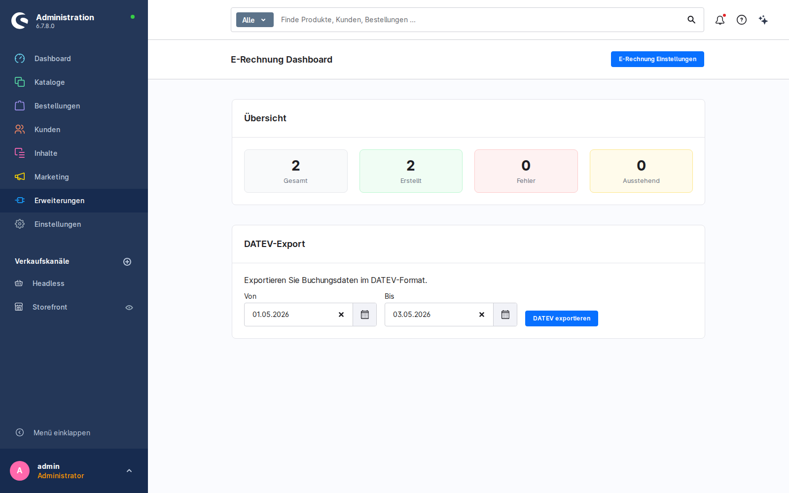 E-Invoice Dashboard